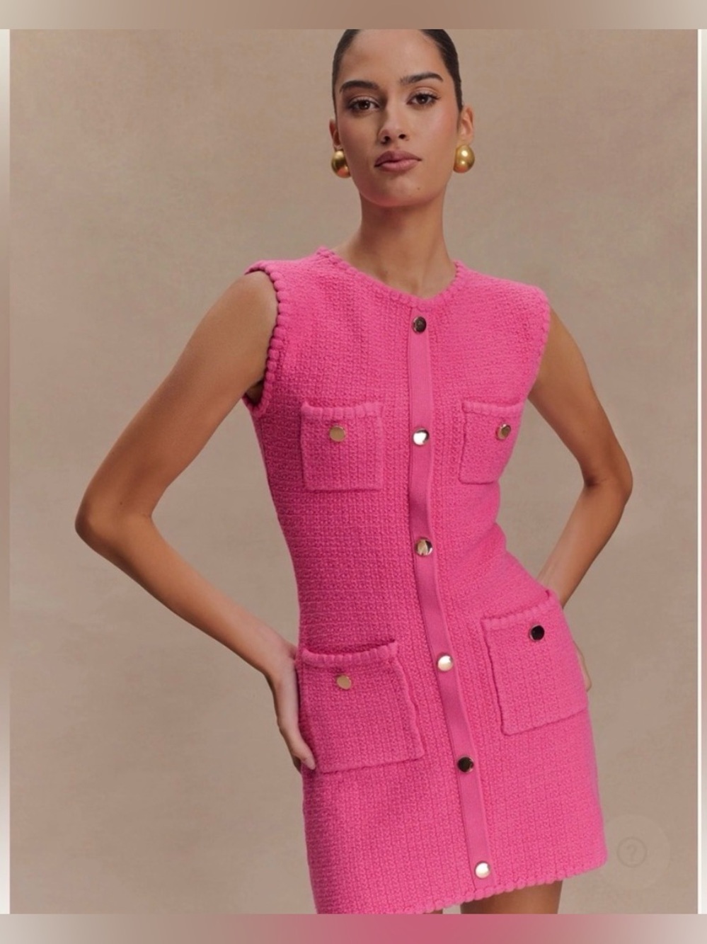 Meshki Mia Knit Mini Dress size S